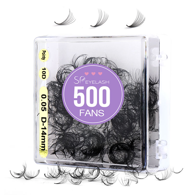 10D 500 ပန်ကာဒဏ် lashes