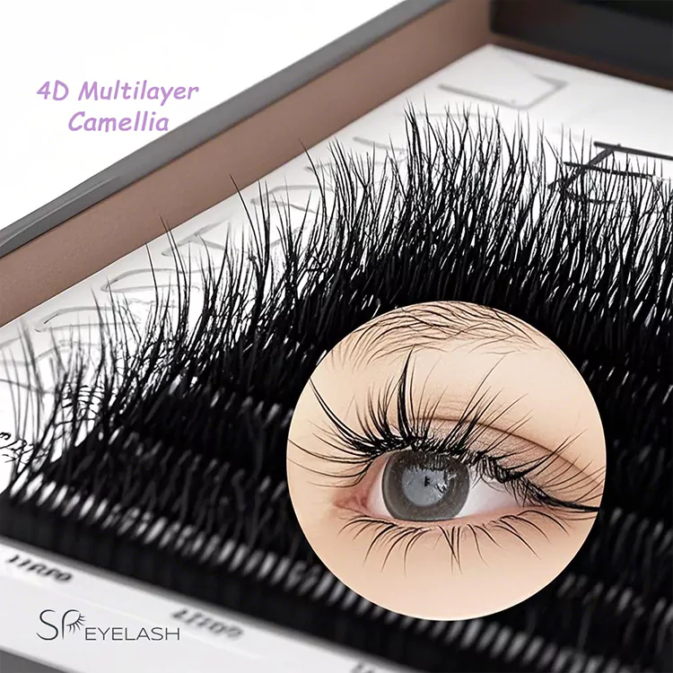 fluffy ကတ်တီပါ camellia lash