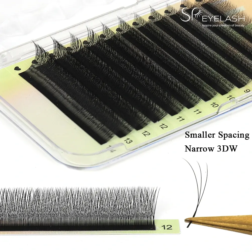 ကျဉ်းမြောင်းသော 3D W LASHES